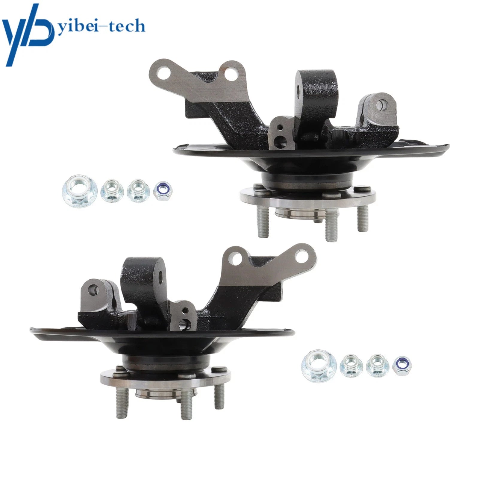 Pair Front Steering Knuckle & Hub Bearing Assembly For Dodge Caliber 2007-2012 6B93BC-57