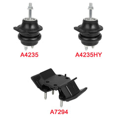 3Pcs Engine Motor Mount Fits Lexus GS300 1998-2005 A4235 A4235HY , Trans AT MT