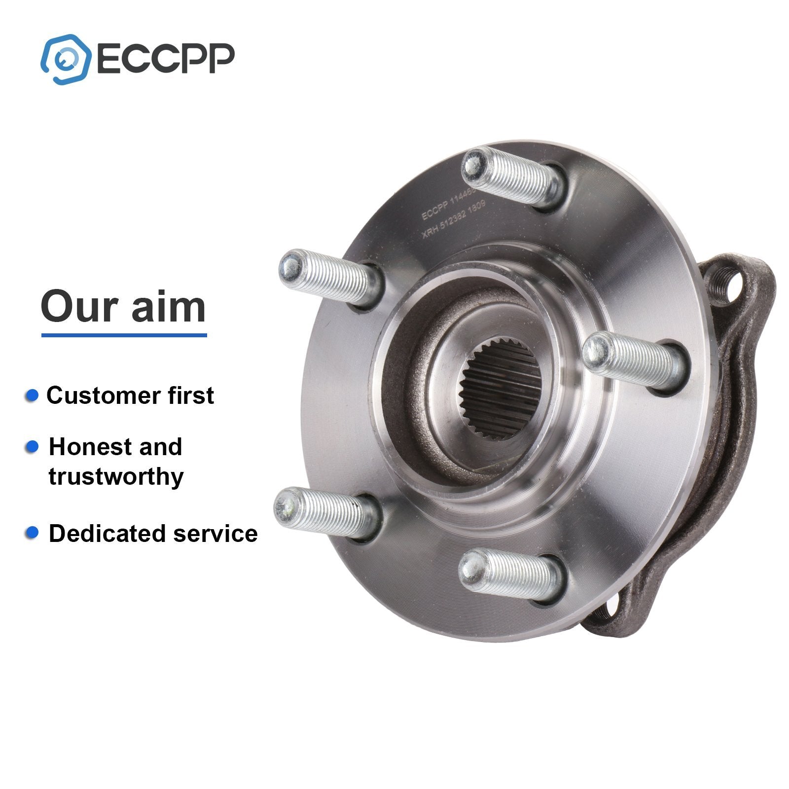 1Pc Wheel Hub Bearing Rear AWD For 2007-2012 Mitsubishi Outlander 7-Passenger 6B93BC-57