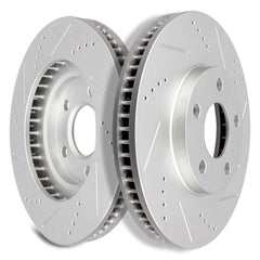 Front Drilled Rotors Ceramic Brake Pads for Pontiac Firebird Chevy Camaro
