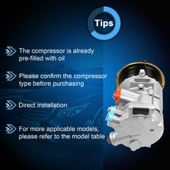 A/C AC Compressor For Toyota RAV4 2006-2009 For Camry 07-08 09 2.4L 6SEU16C 6B93BC-57