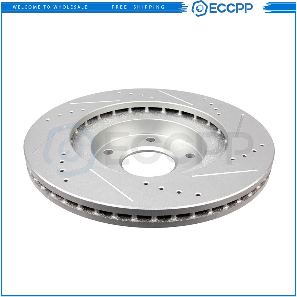 Brake Discs Rotors and Ceramic Pads For Nissan Altima 2002-2006 Front Drill Slot KOEEP