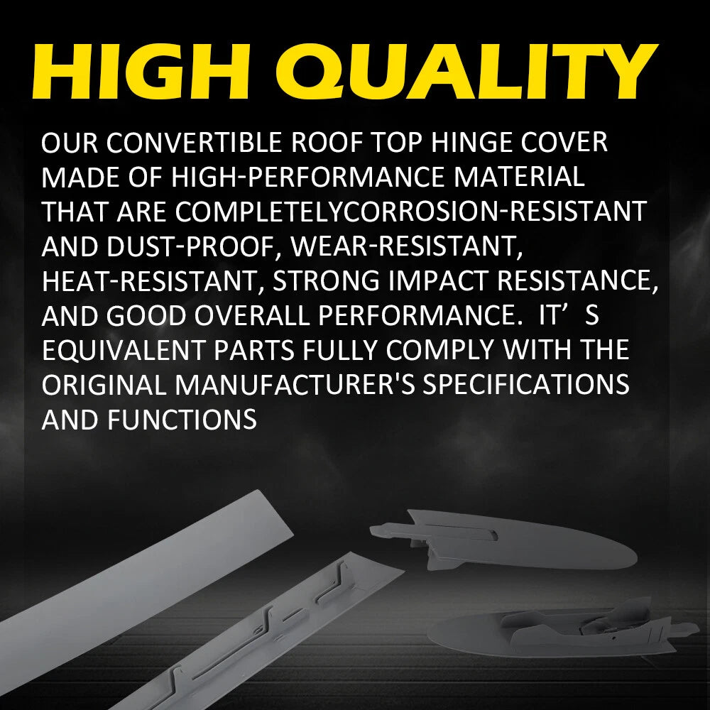 4Pcs Left+Right Convertible Roof Top Hinge Cover Fits BMW E93 335i M3 M4 F83 EOA 6B93BC-57
