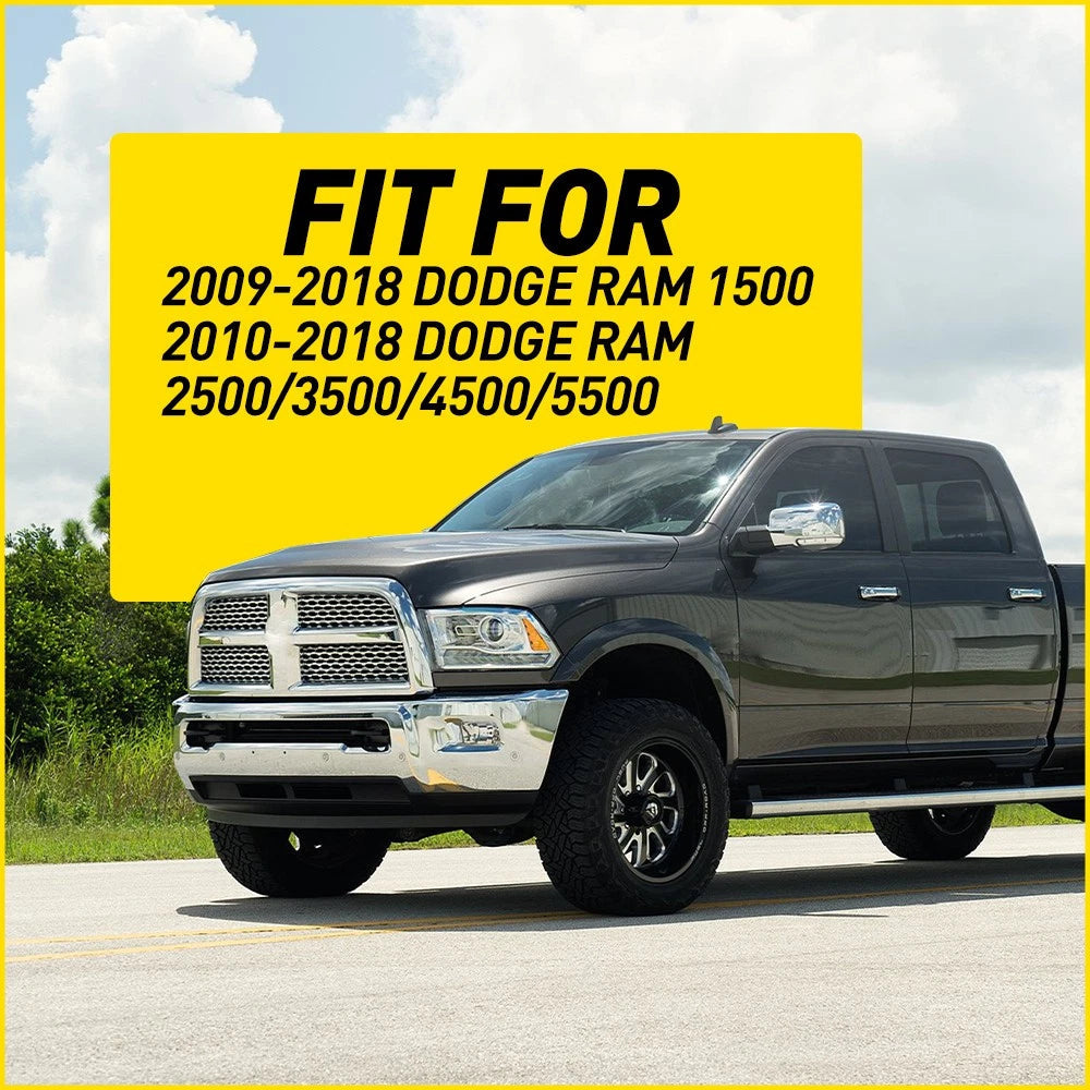 Chrome Pillar Posts for Dodge Ram 2009-2018 4pc Window Door Trim Cover Kit EOA 6B93BC-57