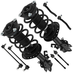 Front Struts Tie Rod Ends Sway Bars Kit For Nissan Sentra 2014-2019 Coil Spring 6B93BC-57