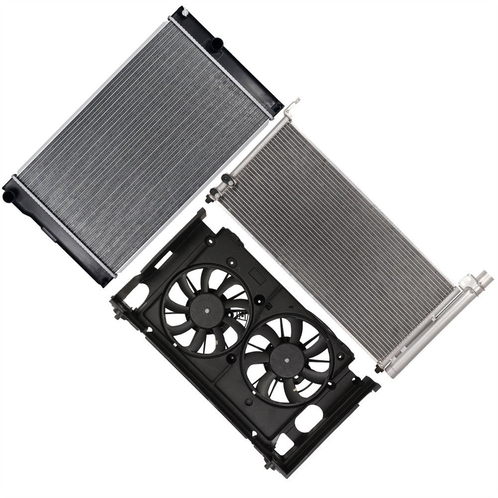 Electric Radiator Condenser Cooling Fan Kit For 2011-2014 2015 2016 Lexus CT200h 6B93BC-57