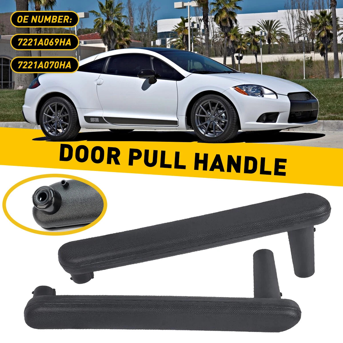 Pair Left+Right Inside Door Pull Open Handle For Mitsubishi Eclipse 2006-2012 EA 6B93BC-57