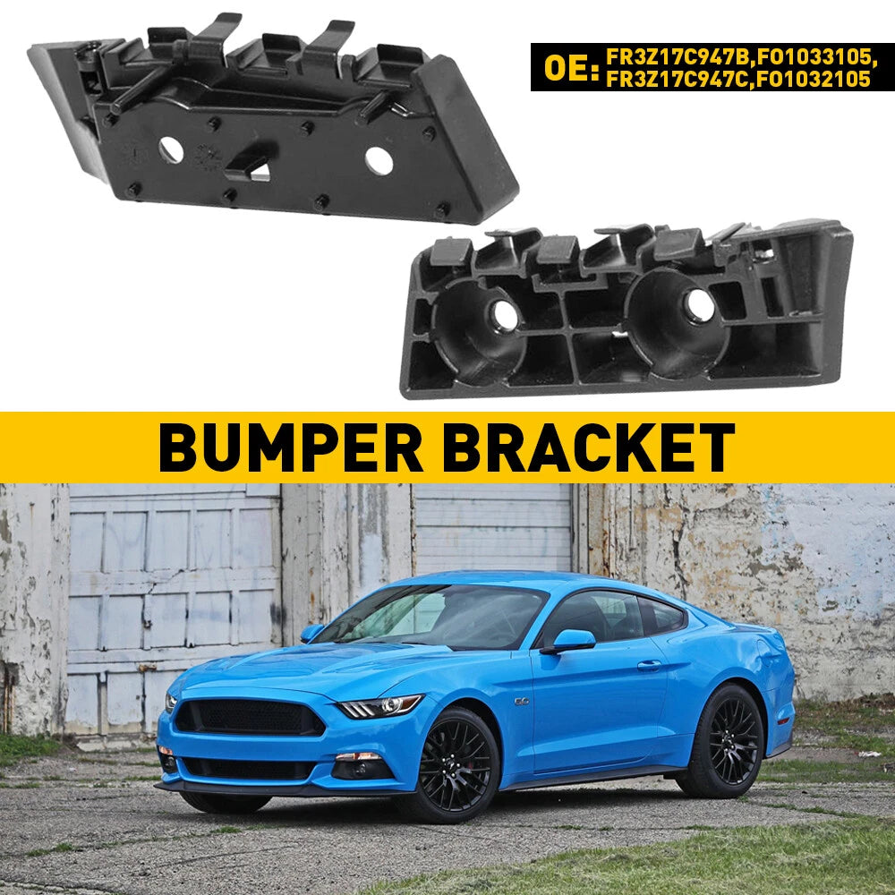 For Ford Mustang Front Bumper Bracket 2015-2017 Driver & Passenger Pair Cover US 6B93BC-57
