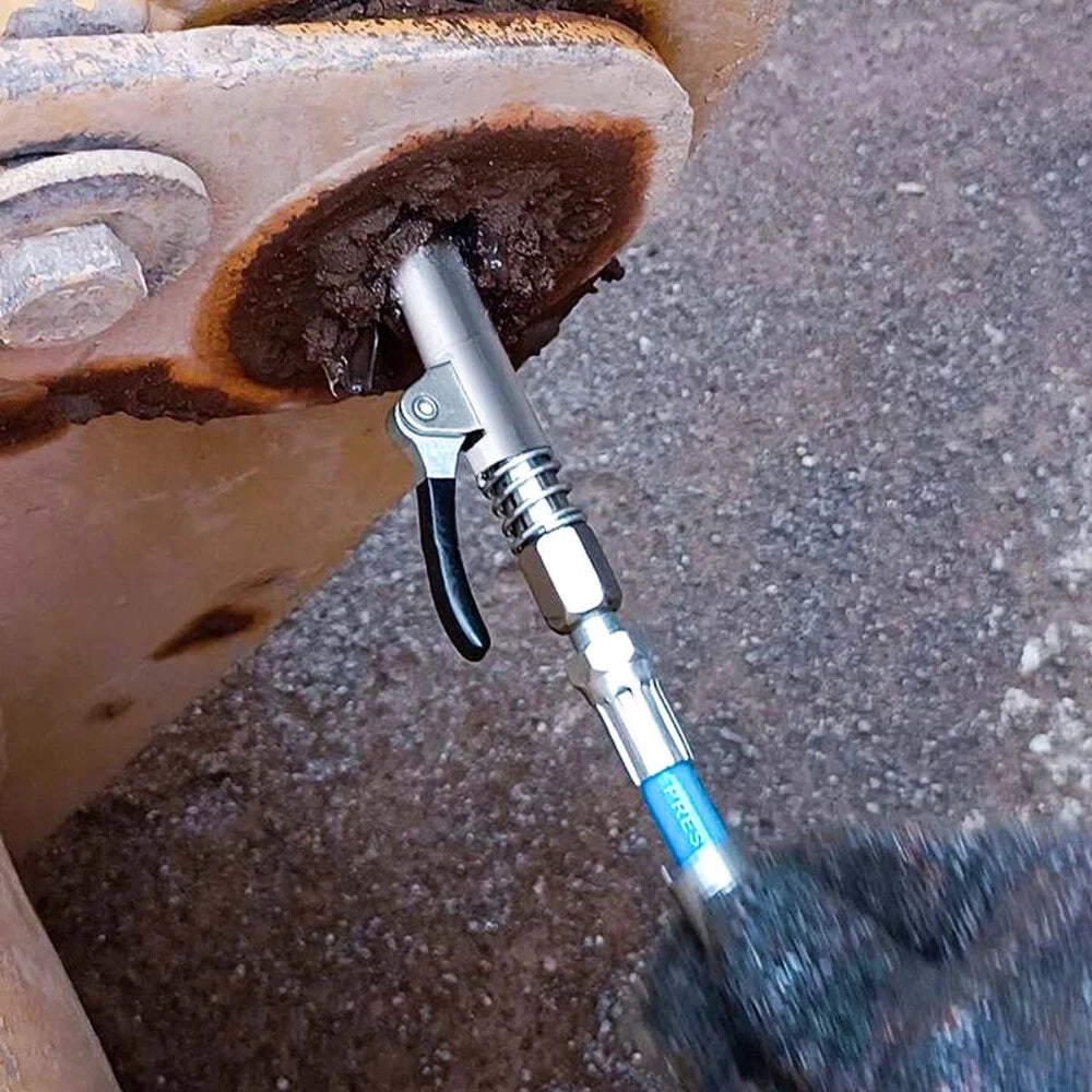 Grease Gun Coupler Locks Onto Zerk Fittings Grease Goes in 1/8” NPT No Leak EOA 6B93BC-57