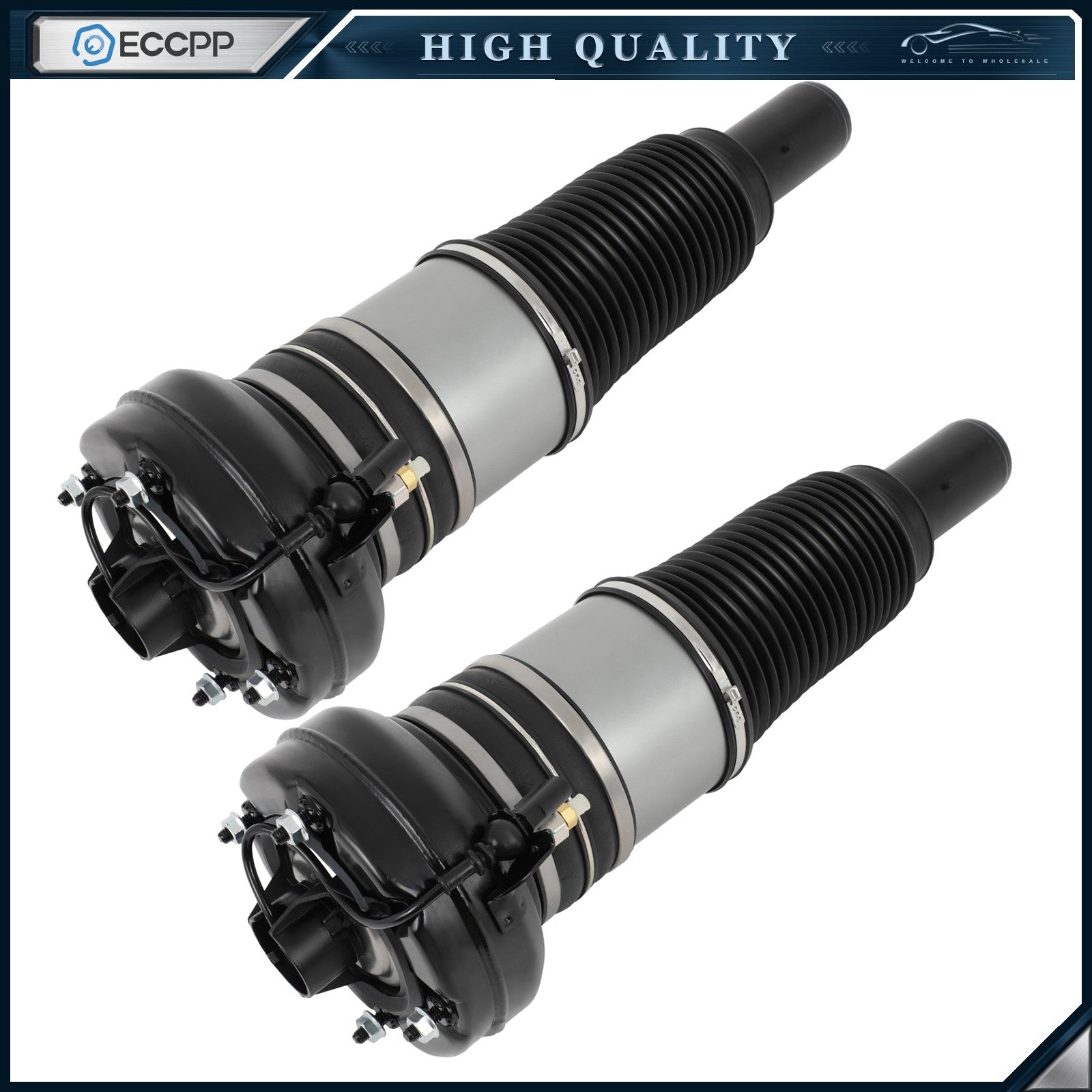 Front Pair Left/ Right Air Suspension Shock Struts For 2015-2021 Porsche Macan 6B93BC-57