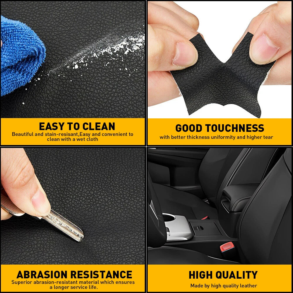 Fits For 2012-2017 Toyota Camry Leather Center Console Lid Armrest Cover Black A 6B93BC-57
