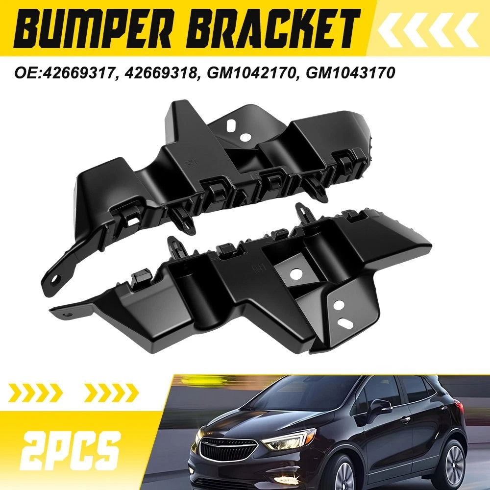 2x Front Bumper Guide Bracket For 2018-22 Buick Encore 1.4L 42669317 42669318 EA 6B93BC-57