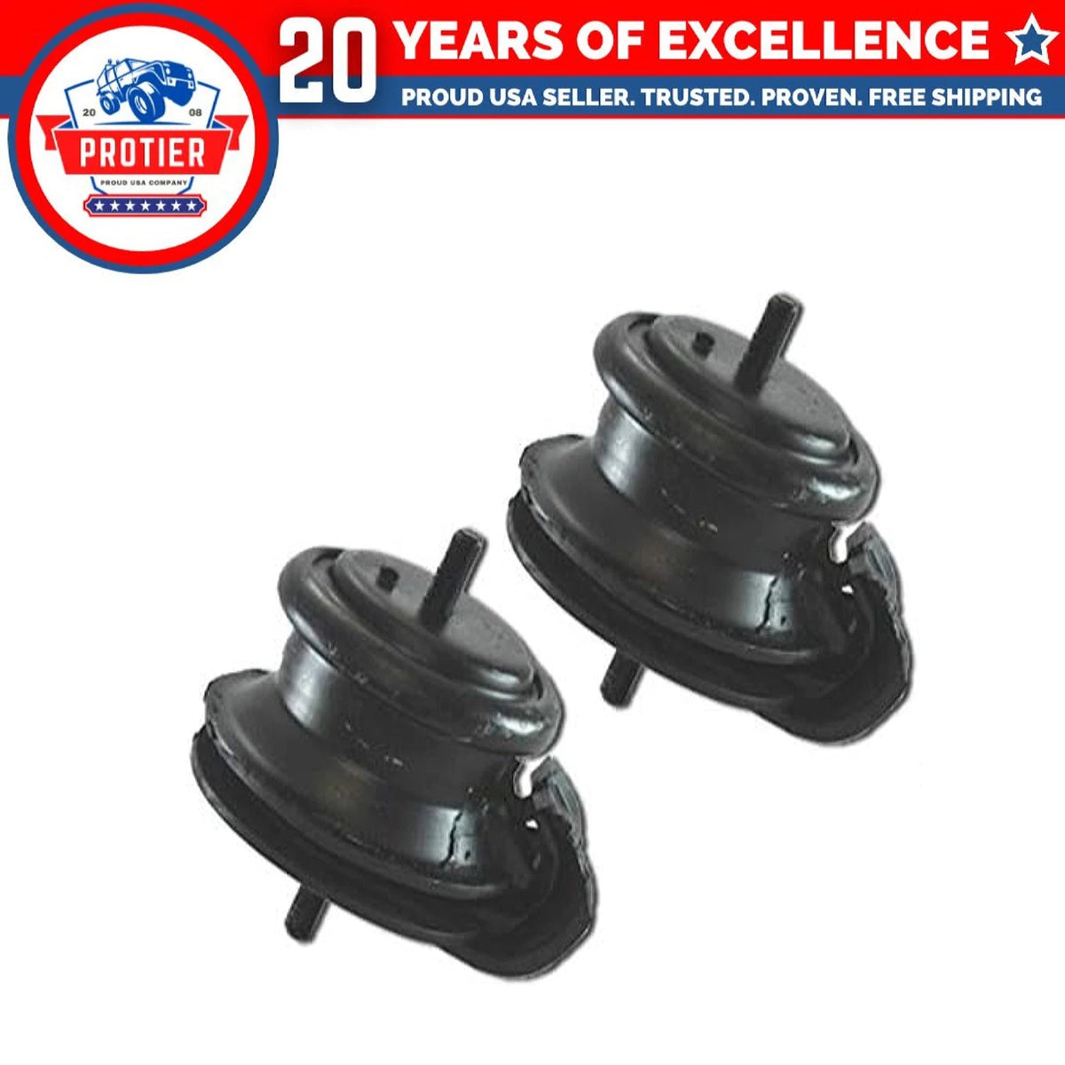Fits 1990-1996 Nissan 300ZX Coupe 3.0L Front L & R Motor Mount Set 2PCS : 6B93BC-57