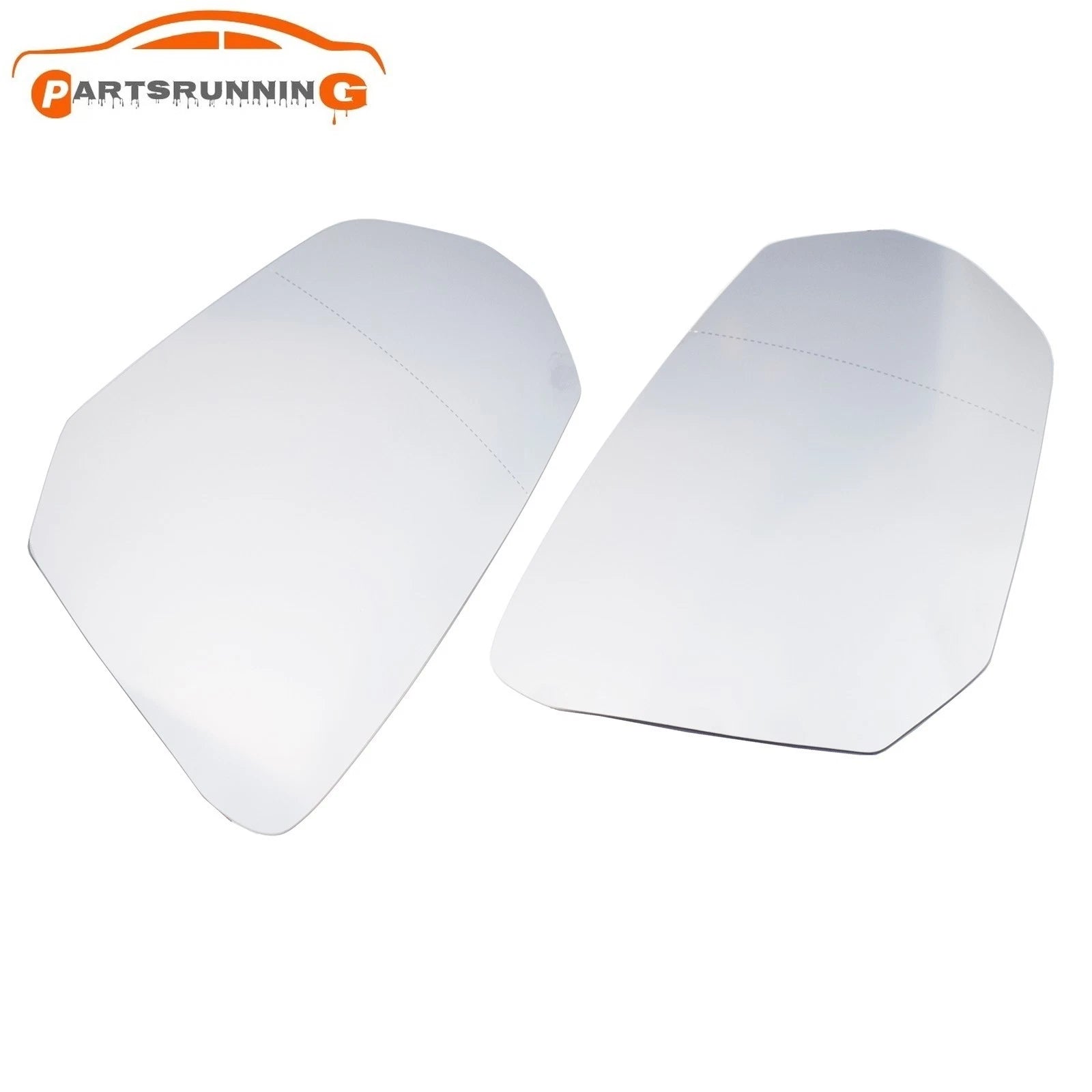 2pcs Pair Rearview Mirror Glass Heated for Audi Q3 2019-2023 Q2/Q2L 2018-2022 6B93BC-57