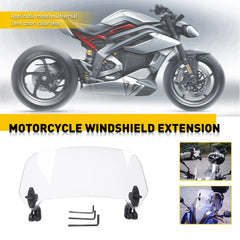Motorcycle Clip On Windshield Wind screen Deflector Extension Spoiler USEOA 6B93BC-57