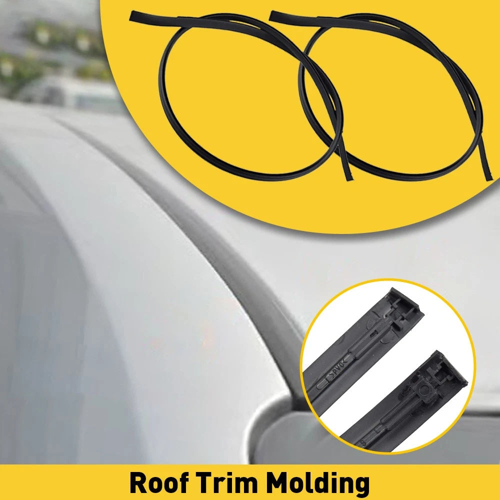 For 2010 2009 2011 2012 2013 Toyota Corolla Set of 2 Black Roof Trim Molding Kit 6B93BC-57