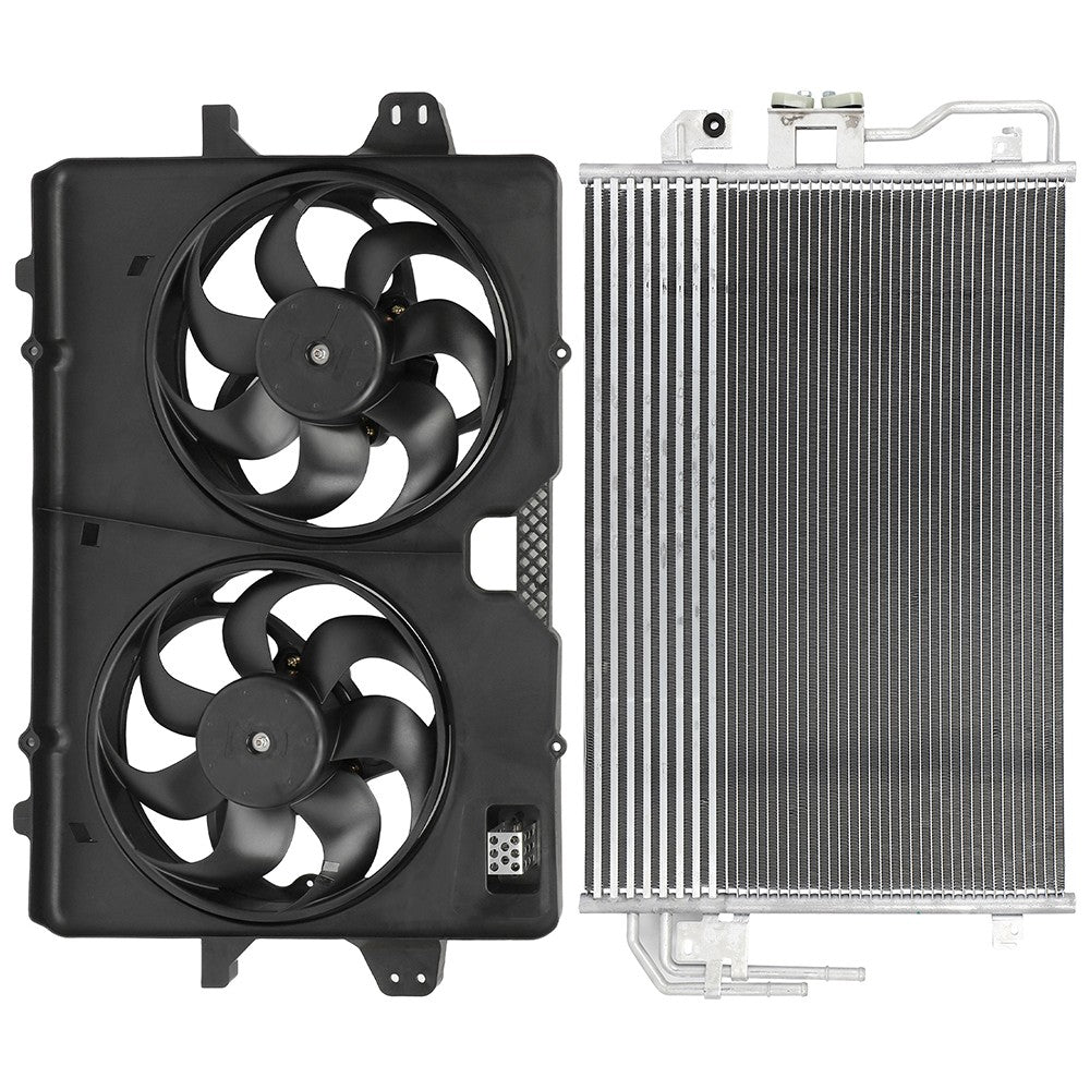 AC Condenser Cooling Fan Kit For 2008-2012 Ford Escape 2008-2011 Mercury Mariner 6B93BC-57