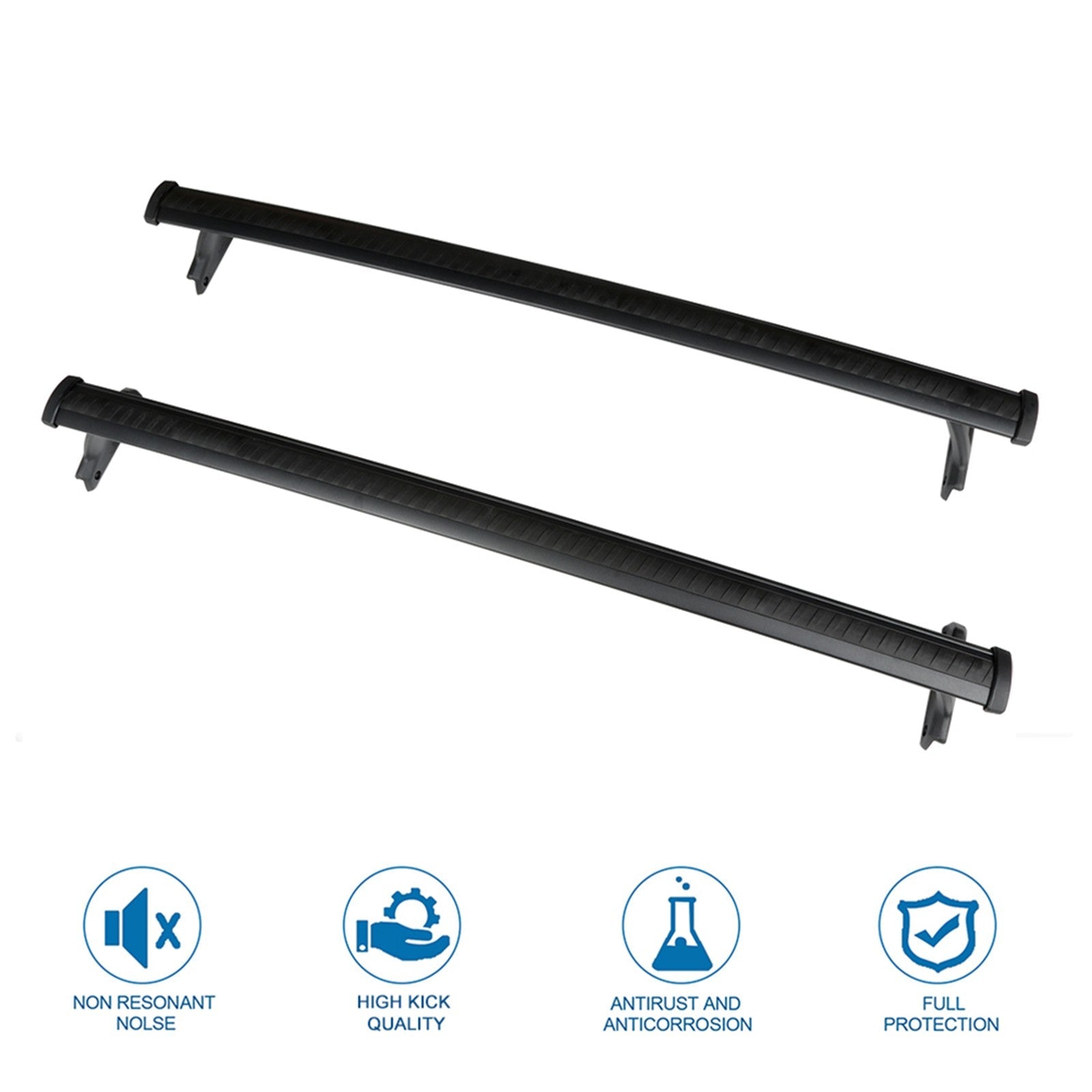 Black Roof Rack Cross Bar Luggage Carrier For 2018-2021 Chevy Chevrolet Traverse 6B93BC-57