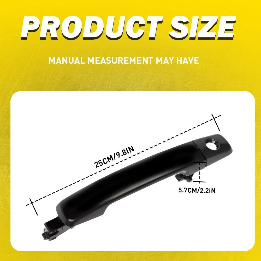 Outside Exterior Door Handle Black Front Driver For Nissan 2005-2008 Maxima EOA 6B93BC-57