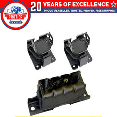 Fits Chevrolet Blazer/S10 4.3L 4WD 1996-2005 Front Motor & Trans Mount 3PCS 6B93BC-57