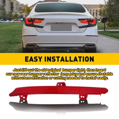Fits 2018-2022 Honda Accord Rear Red LH Bumper Reflector Marker Side Light Cover 6B93BC-57