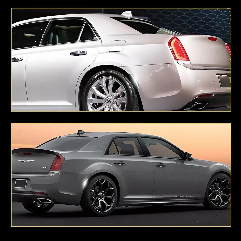 For Chrysler 300 2015-2023 White LED Rear Side Marker Lights Lamps Smoked Lens A 6B93BC-57