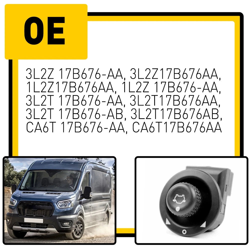 For 15-23 Ford TRANSIT Mirror Adjustment Control Button Switch Lever On Dash EOA 6B93BC-57