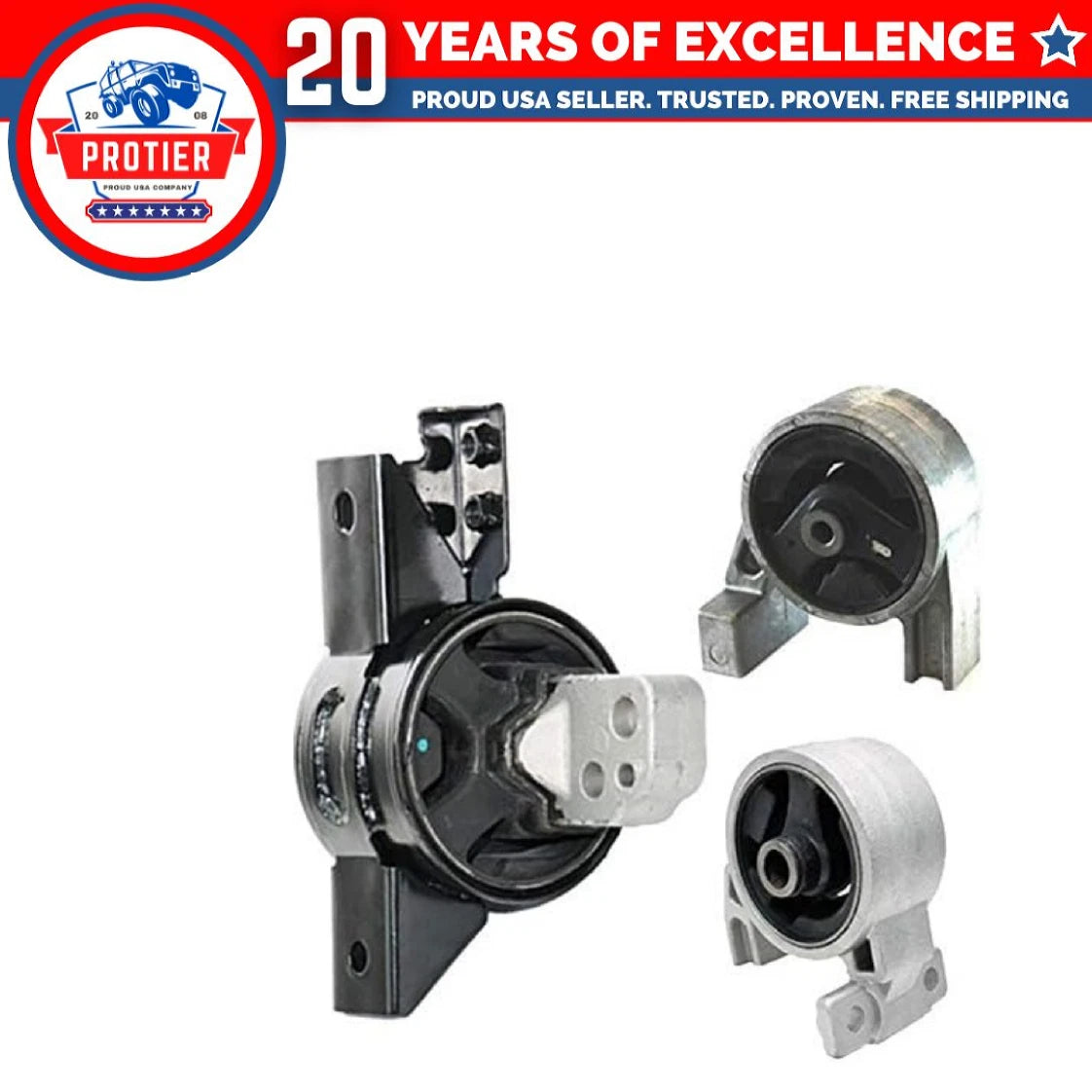 Motor & Trans Mount 3PCS Set for 2006-2011 Hyundai Accent / KIA Rio Rio5 1.6L 6B93BC-57