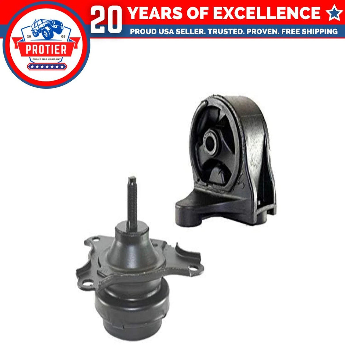 Fits 2003-2005 Honda Civic Hybrid 1.3L Front L & Rear Engine Motor Mount 2PCS : 6B93BC-57