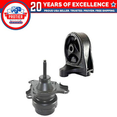 Fits 2003-2005 Honda Civic Hybrid 1.3L Front L & Rear Engine Motor Mount 2PCS : 6B93BC-57
