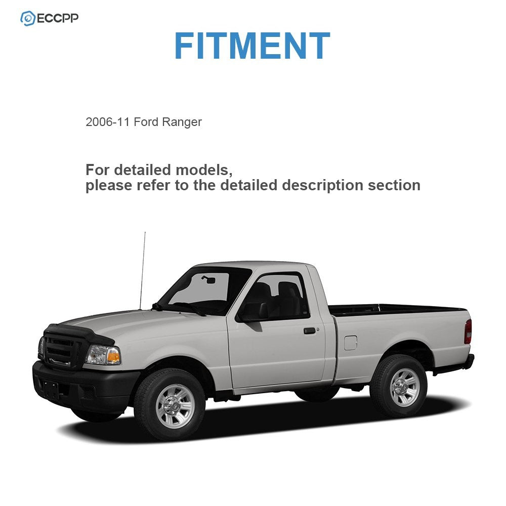 Pair Manual Mirrors For 06-11 Ford Ranger Pickup Black Manual Flod LH+RH Side 6B93BC-57