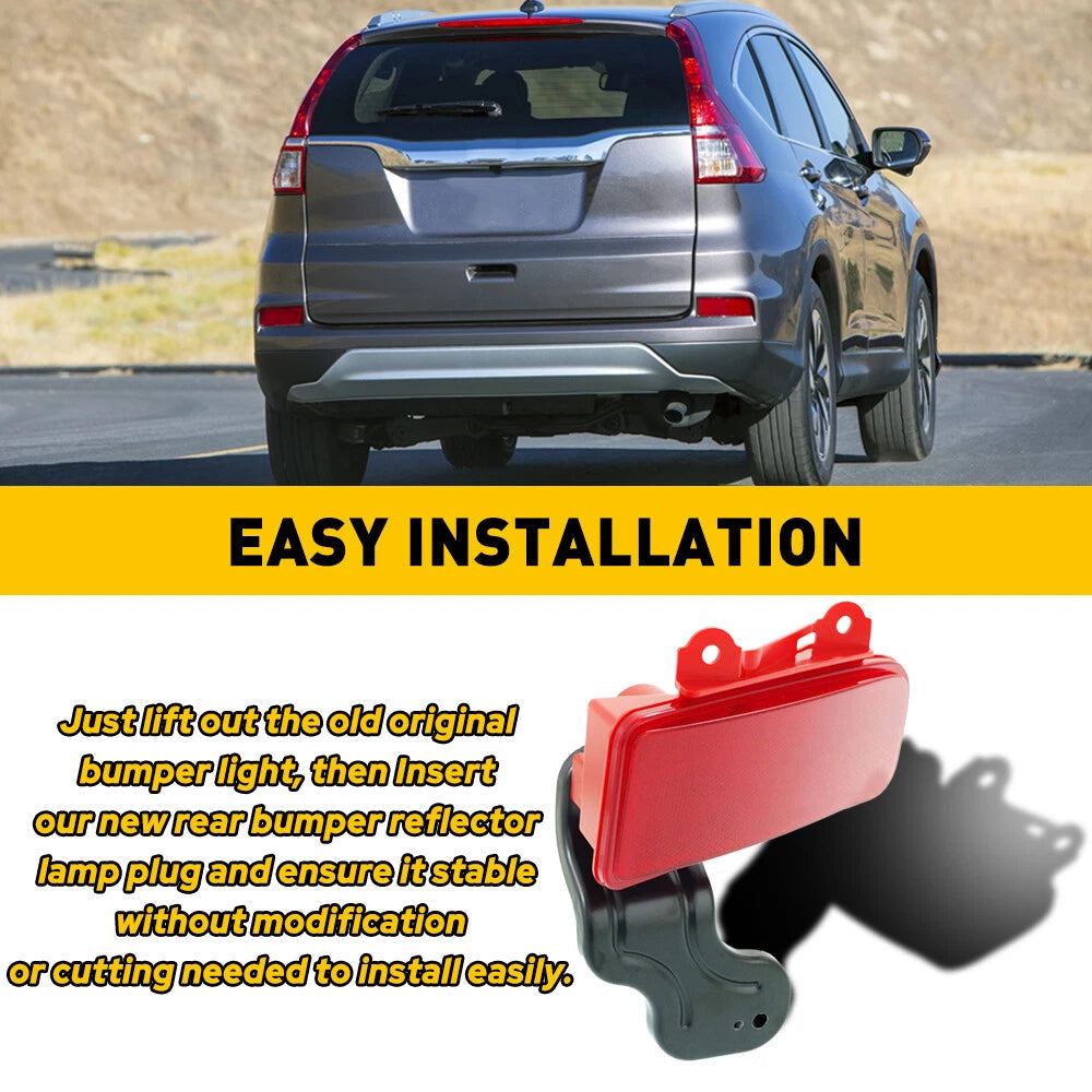 Bumper Reflector For 2015-16 HONDA CRV Rear Right Passenger Side Light Lamp Case 6B93BC-57