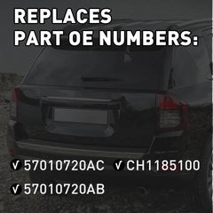 FOR 2011-2017 JEEP COMPASS BUMPER REAR REFLECTOR TAIL LAMP PASSENGER CASE SIDE 6B93BC-57
