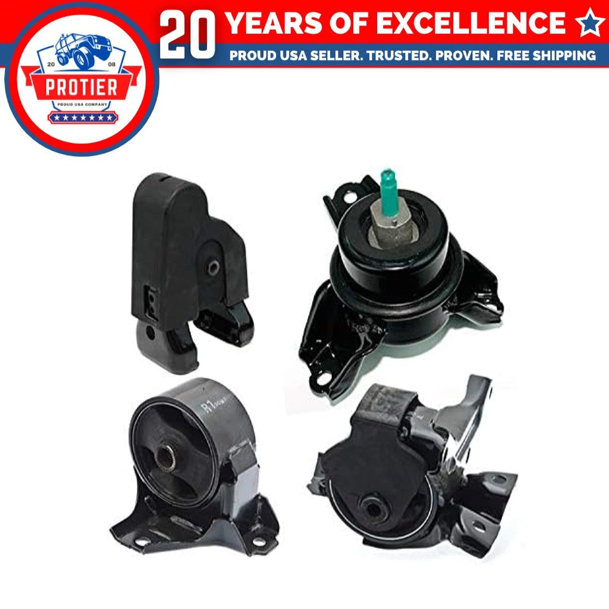 Fits 2009-2010 Hyundai Azera 3.3L 3.8L AUTO Engine Motor & Trans Mount Set 4pcs 6B93BC-57