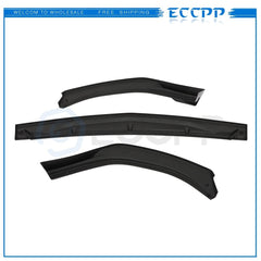 3x Front Lip Splitters For 2020 2021 Hyundai Sonata Painted Black 6B93BC-57