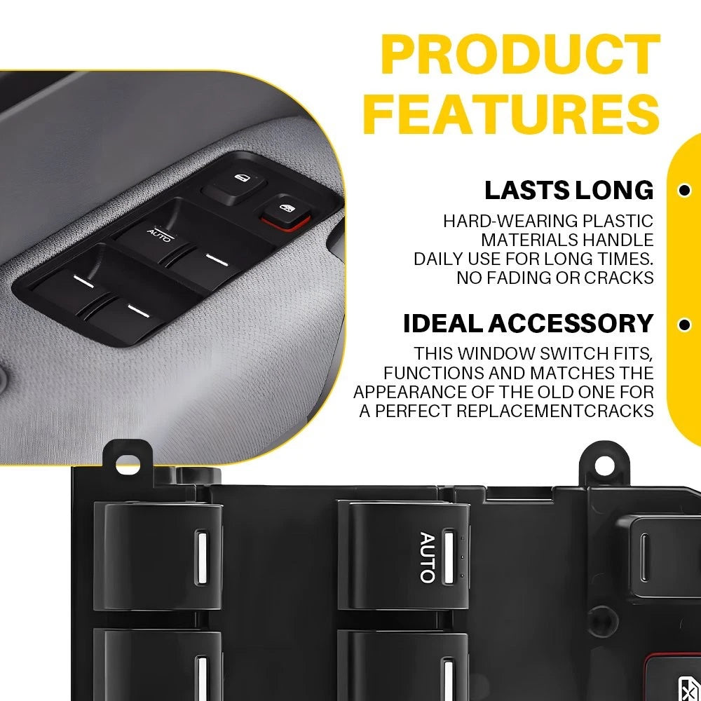 Front Driver Window Switch for Honda Fit 2009 2010 11 2012-2014 35750-T0A-A11 EA 6B93BC-57
