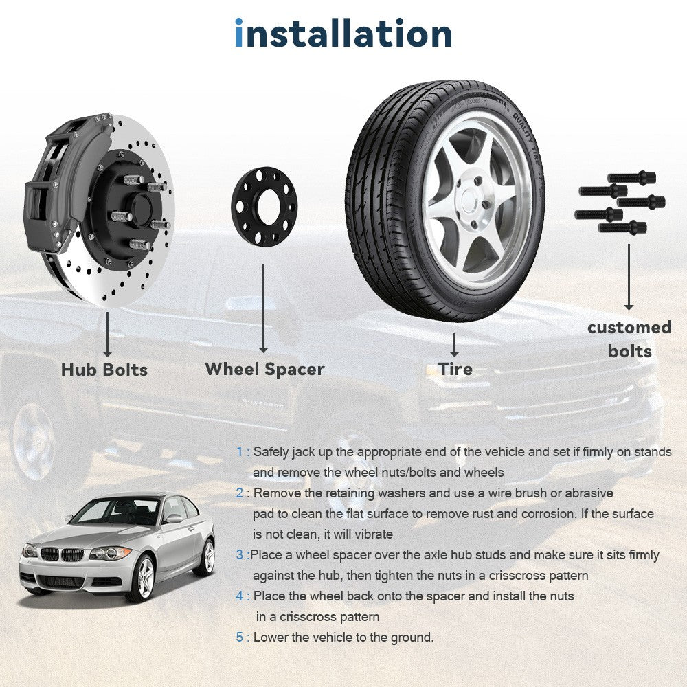 (2) 15mm & (2) 20mm 5x120 Hub Centric Wheel Spacers 12x1.5 For BMW 528i 328i E90 6B93BC-57