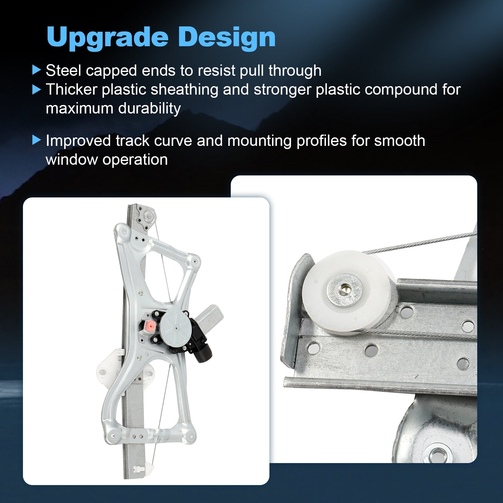 For 2006-2011 Honda Civic Sedan Front Left Power Window Regulator With Motor 6B93BC-57