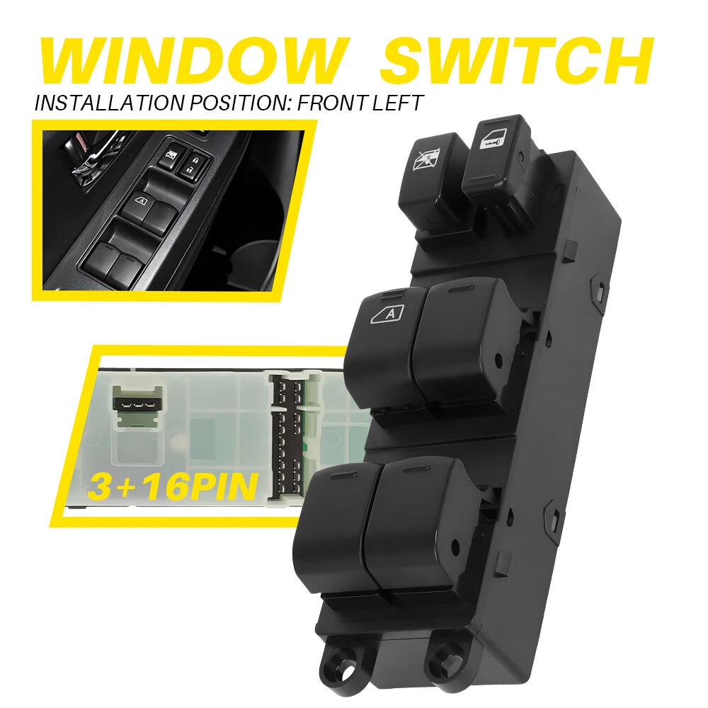 Master Power Window Switch for 2010-2012 Subaru Legacy Front Driver LH Left EOA 6B93BC-57