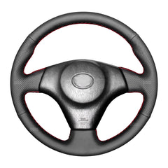 Steering Wheel Wrap For Toyota RAV4 1998-2003 Black Perforated Leather Cover