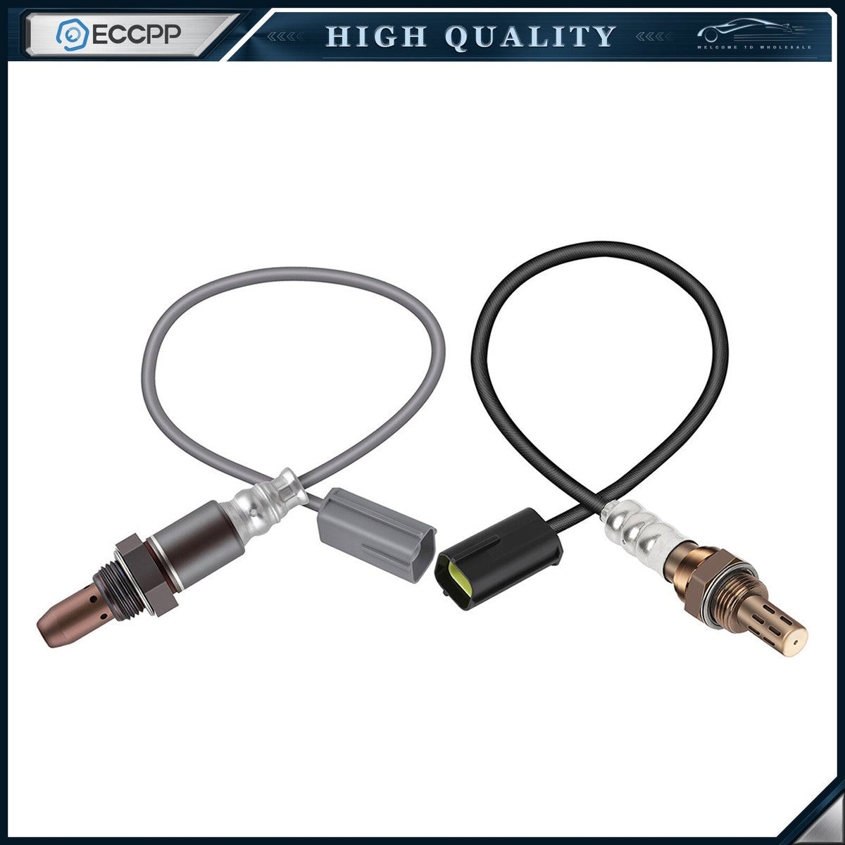 2pcs Upstream Downstream for Nissan Sentra 08-2012 Air Fuel Ratio Oxygen Sensor 6B93BC-57