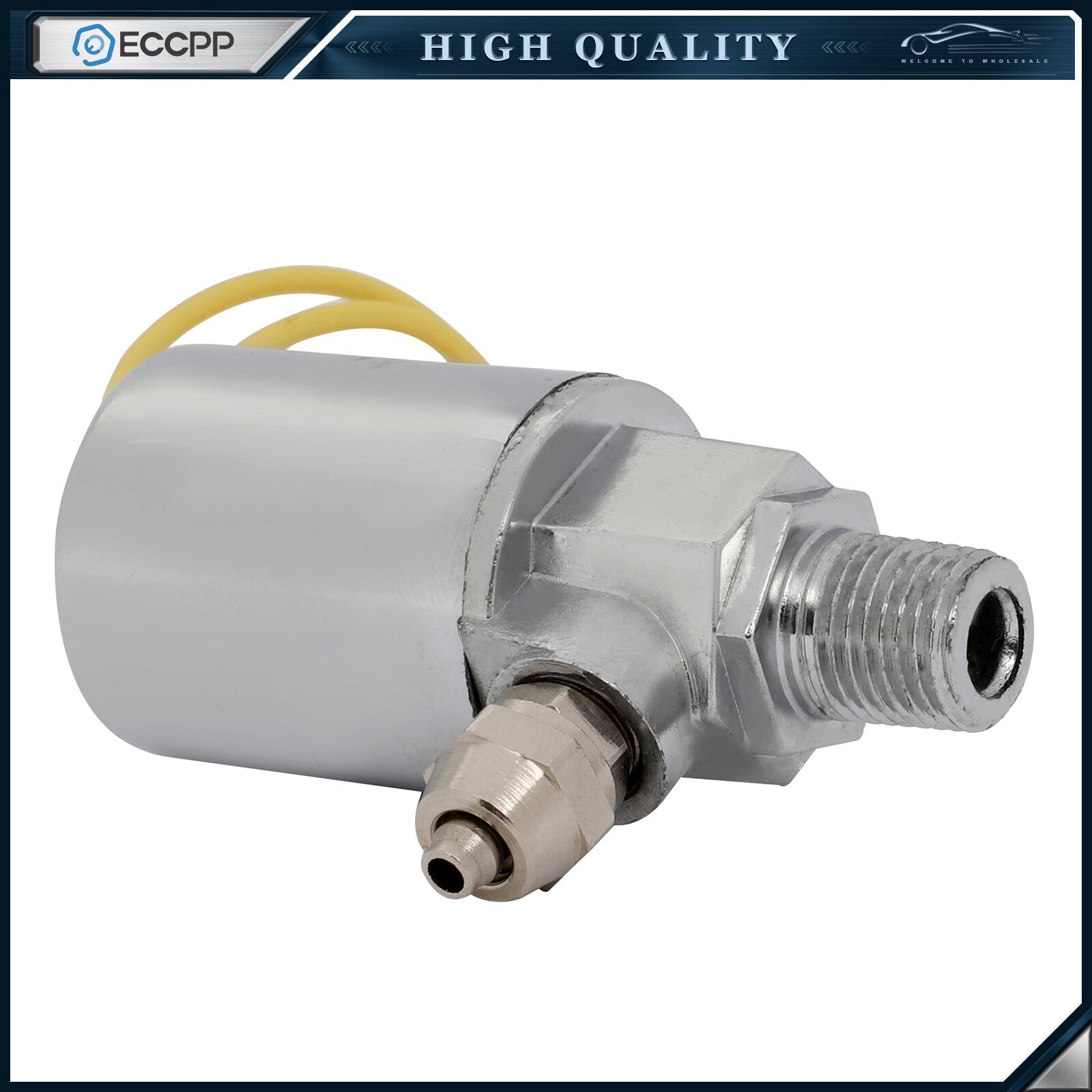 12V 150 PSI Chorme Solenoid Valve For Train Horn Air Tank Compressor ?" Air Tube 6B93BC-57