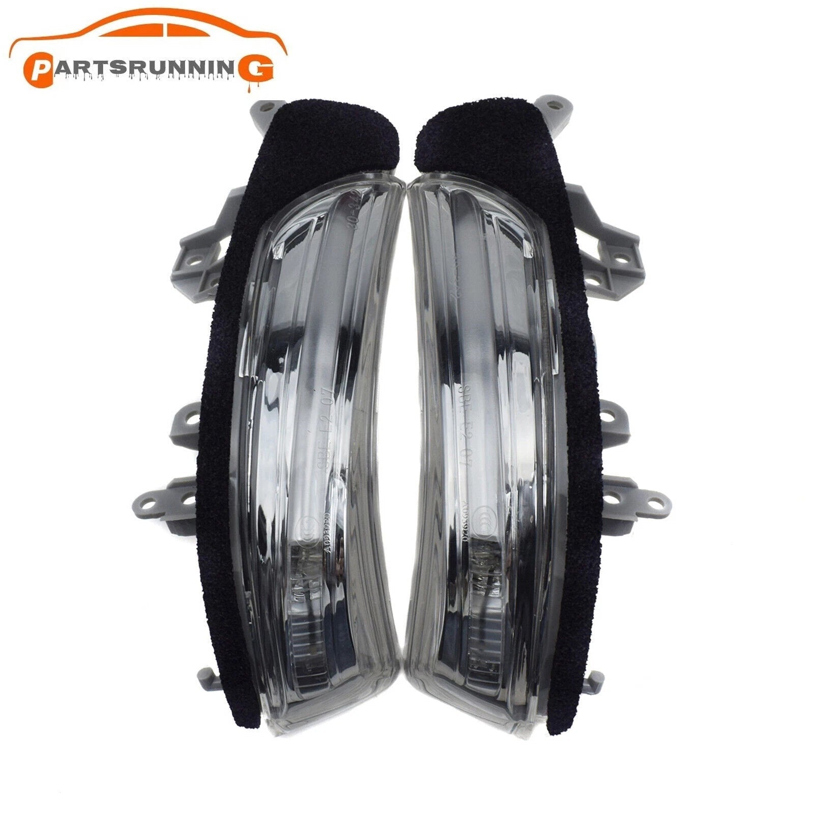 Pair Side Door Mirror Cover Cap W/ Turn Signal lights For Toyota Prius Scion iQ 6B93BC-57