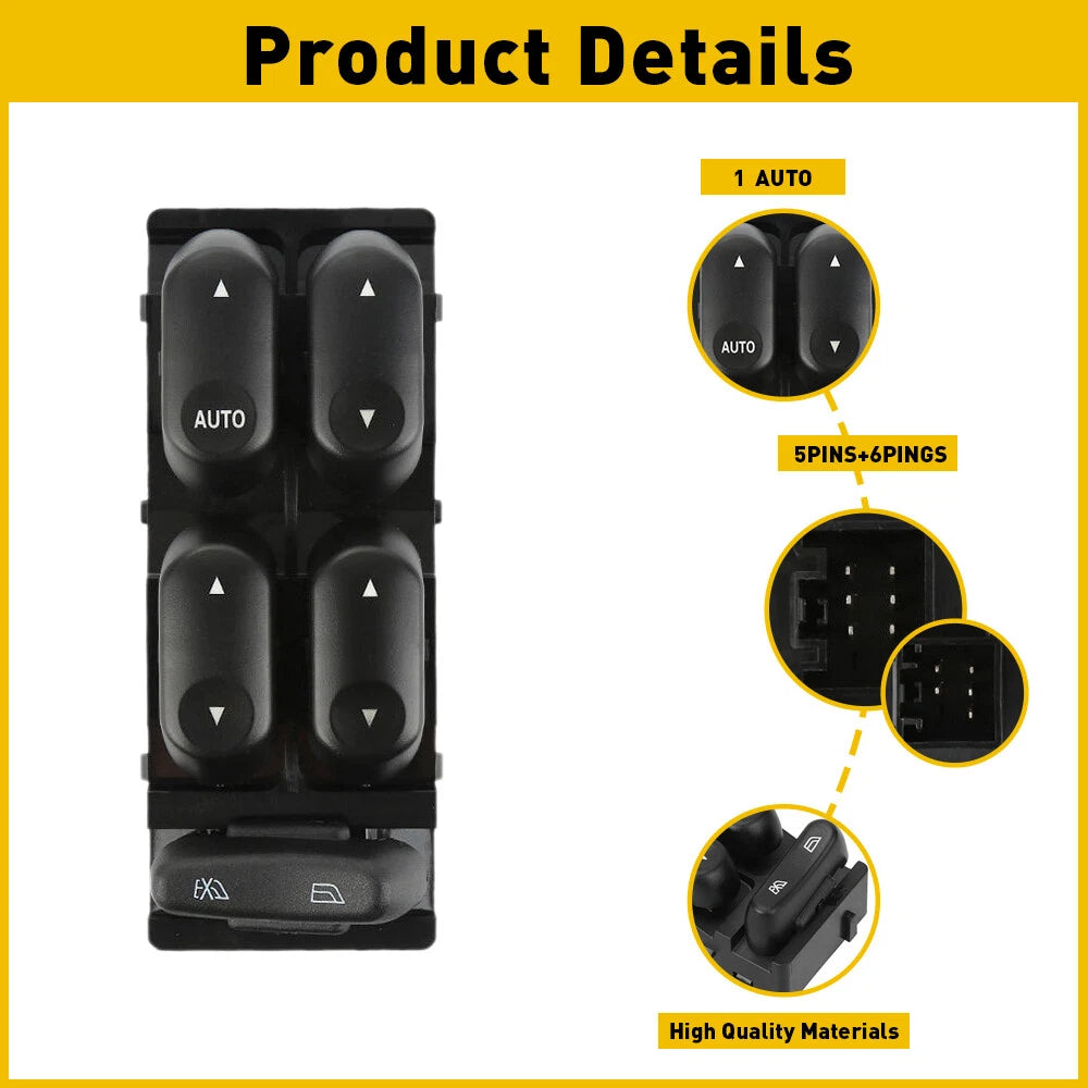 Master Power Window Switch FOR 02-07 Ford F250 F350 F450 Super Duty Crew Cab EOA 6B93BC-57