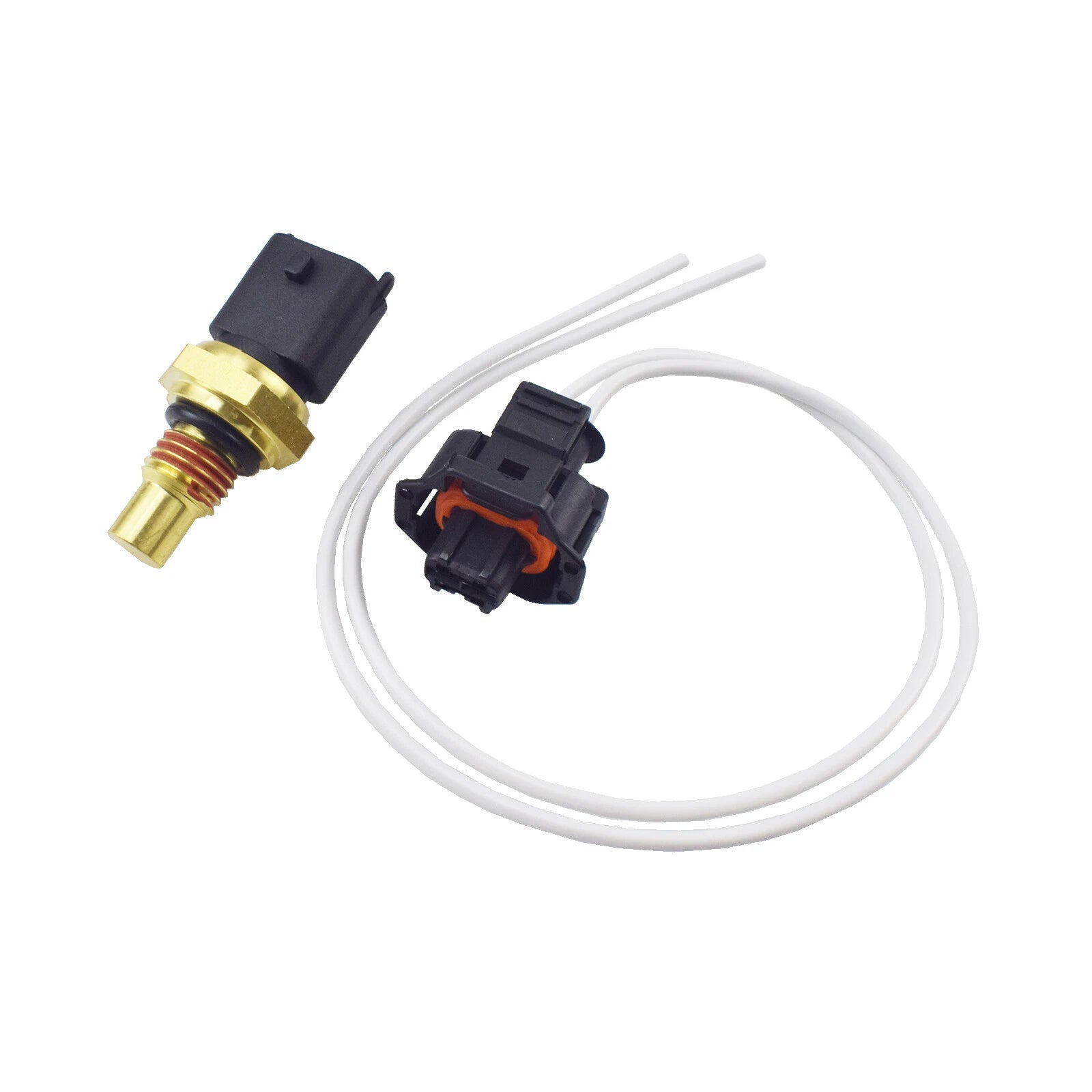 Coolant Temp Sensor & Connector Plug for 2003-2010 Powerstroke Diesel 6.0L 6.4L 6B93BC-57