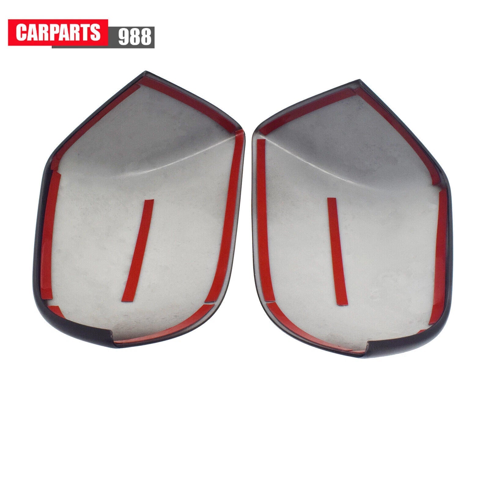 Pair For Tesla Model 3 2017-2022 Left Right Side Rearview Mirror Cap Cover Black 6B93BC-57