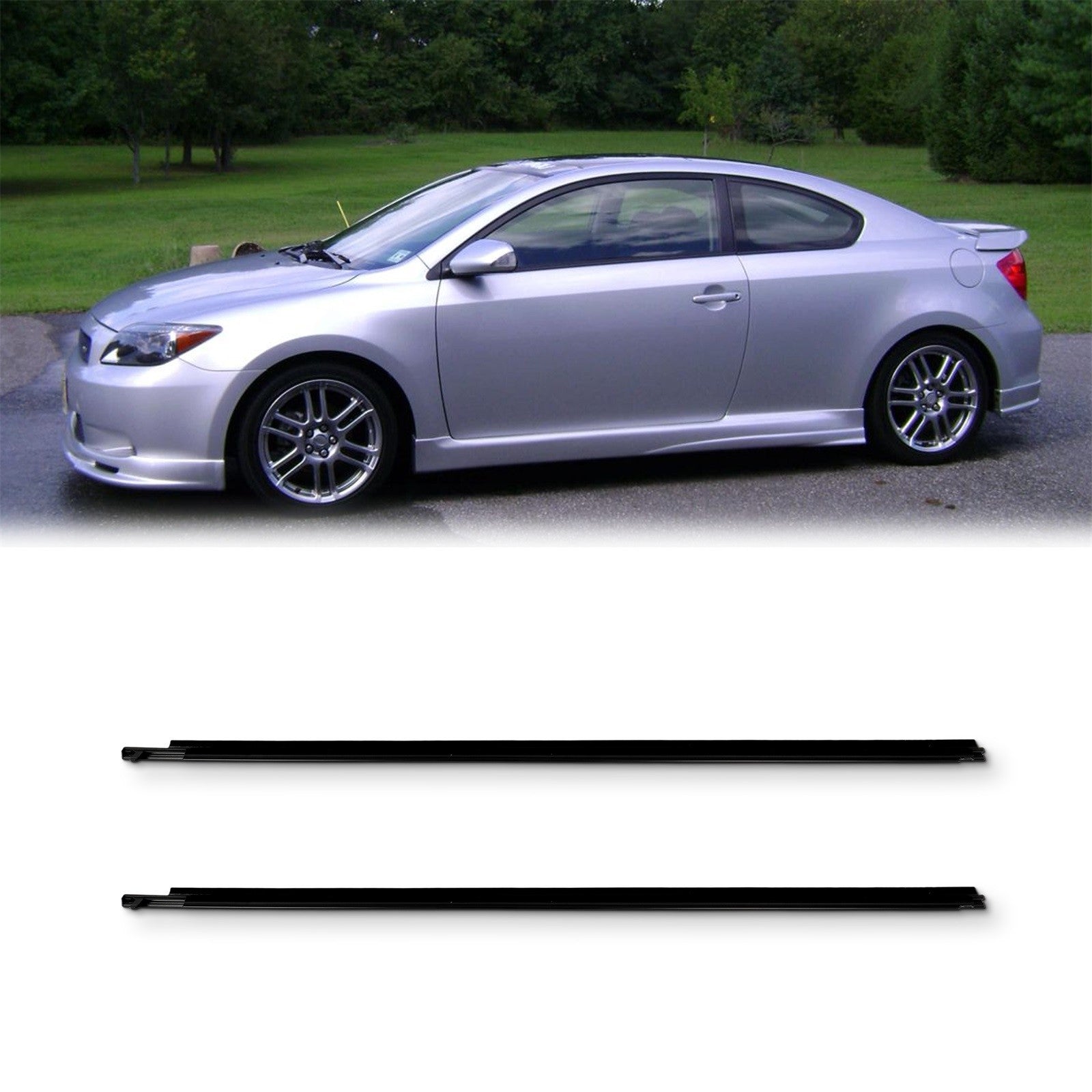 For 2005-2010 Scion TC Pair Front Left & Right Door Window Seal Belt Molding 6B93BC-57