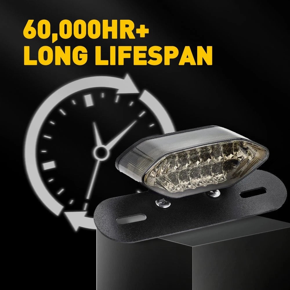 Motorcycle 16 LED ATV Tail Turn signal Brake License Plate Integrated Light US 6B93BC-57