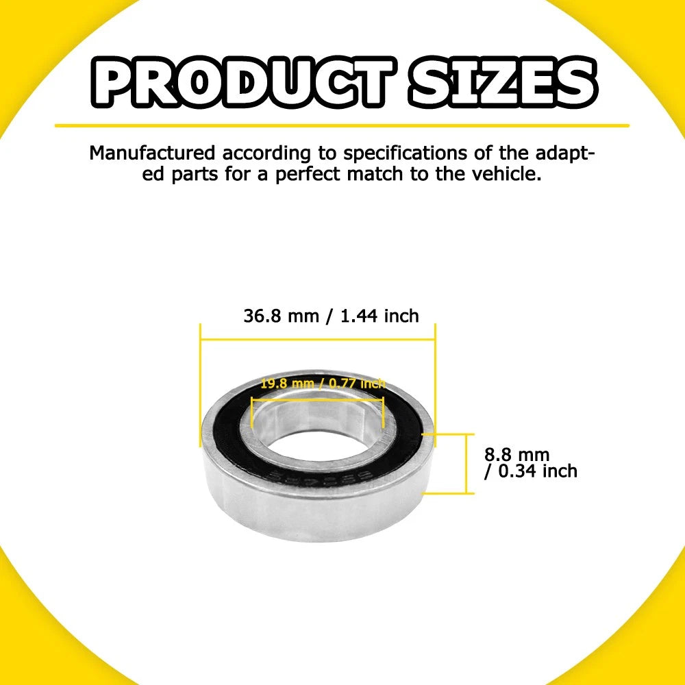 Front Wheel Bearing Seal Kit for 98-18 Yamaha YZ125 YZ250 YZ400F YZ450 YZ426F EA 6B93BC-57