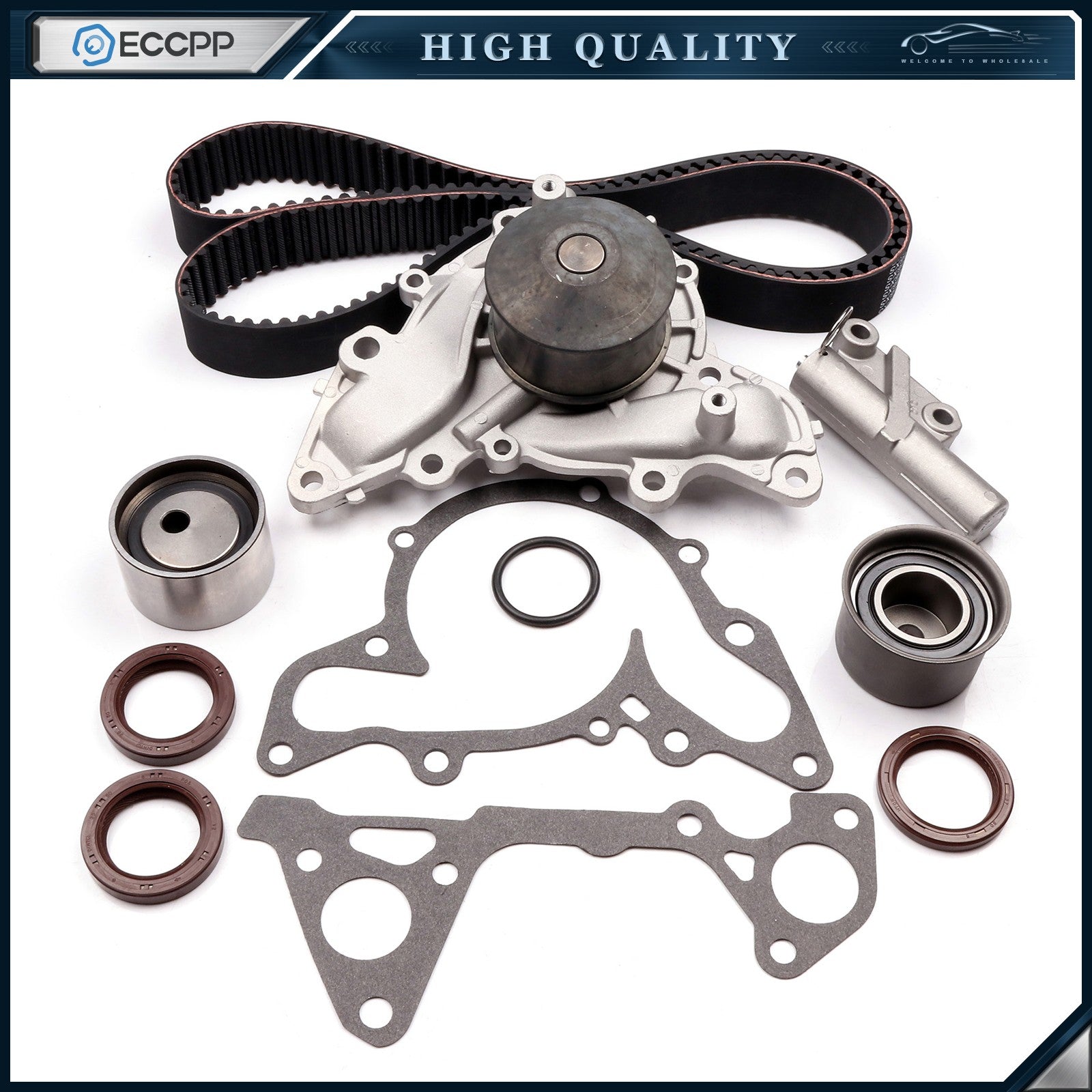 For Chrysler Dodge Mitsubishi 2.5L 3.0L 24V 6G72 6G73 Timing Belt Kit Water Pump MITSUBISHI